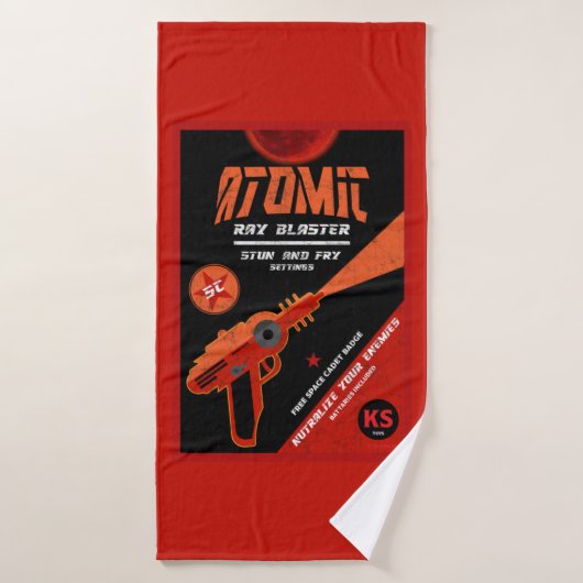Vintage Space Ray Guns - Classic Space Guns   Badhanddoek (Badhanddoek)