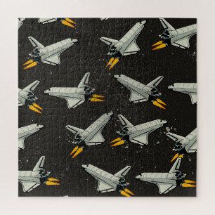 vintage Space Shuttle-patroon Legpuzzel