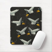 vintage Space Shuttle-patroon Muismat (Met muis)
