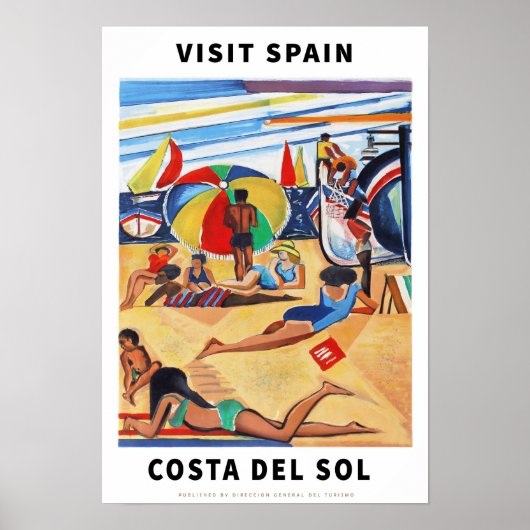 Vintage Spain Travel Poster (Voorkant)