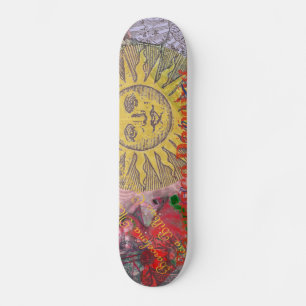 Vintage Spanje Zonneschijn Reis Collage Retro Euro Persoonlijk Skateboard