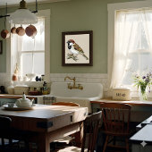 Vintage Sparrow Bird Illustration  Poster