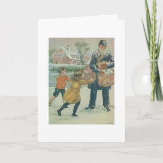 Vintage - speciale kerstlevering, feestdagen kaart (Voorkant)