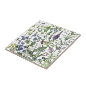 Vintage Speedwell Wildflower Flowers Tile Tegeltje (Zijkant)