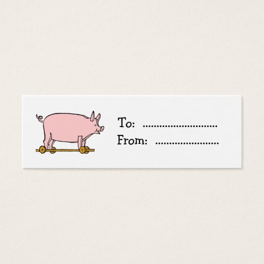 Vintage Speelgoed Aangepaste  Label Visitekaartje (Voorkant)