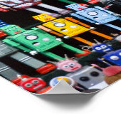 Vintage speelgoed robot collectie poster (Hoek)