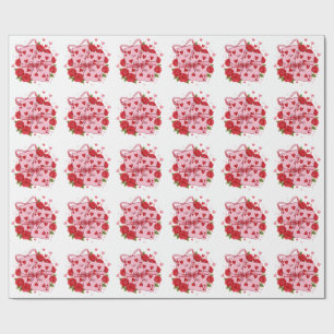 Vintage Speelkaarten Harten Valentijnsdag Coquette Cadeaupapier
