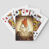 Vintage speelkaarten Mr Rooster (Achterkant)