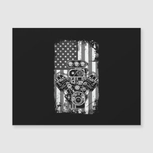 Vintage Spierkracht Auto Zuiger Amerikaanse Vlag G