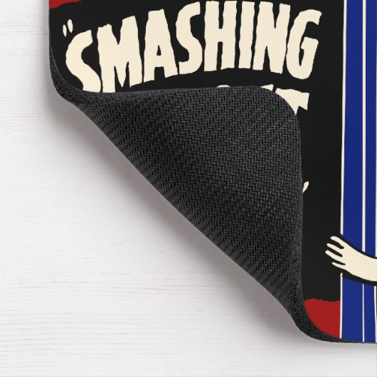 Vintage Spook Show Poster Mousepad Muismat (Hoek)