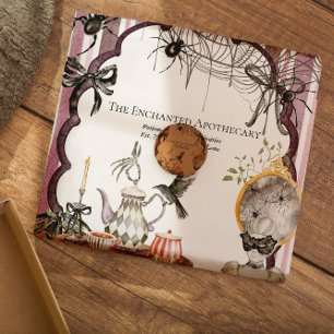 Vintage Spooky Cottagecore Halloween Zakelijk Tissuepapier