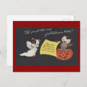 Vintage Spooky Halloween 10 Briefkaart (Voorkant / Achterkant)