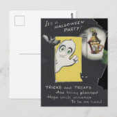 Vintage Spooky Halloween 3 Briefkaart (Voorkant / Achterkant)