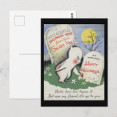 Vintage Spooky Halloween 7 Briefkaart (Voorkant / Achterkant)