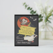 Vintage Spooky Halloween 9 Briefkaart (Staand voorkant)