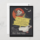 Vintage Spooky Halloween 9 Briefkaart (Voorkant / Achterkant)