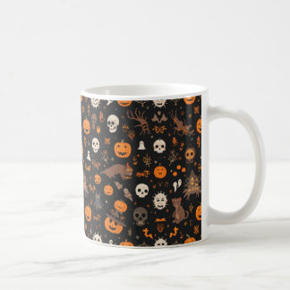Vintage Spooky Pattern Coffee Mug - Classic Hallo Koffiemok