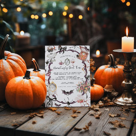 Vintage Spooky Soirée | Cottagecore Halloween  Kaart