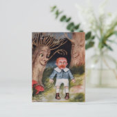 Vintage Spooky Trees Briefkaart (Staand voorkant)
