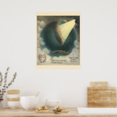 Vintage Spoorwegbureau Florida Poster (Keuken)