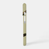 Vintage sport, boze honkbalspeler slagman iPhone 16 hoesje (Linkerkant)