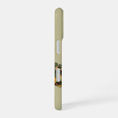 Vintage sport, boze honkbalspeler slagman iPhone 16 hoesje (Rechterkant)