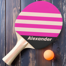 Vintage Sport Bubblegum Strepen met Naam