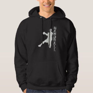 Vintage Sport Handbal Handbal Man Silhouet Hoodie