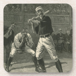Vintage Sport, Honkbalspelers door Thulstrup Drankjes Onderzetter