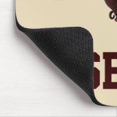 Vintage sport, ik hou van honkbal, ik handschoen h muismat (Hoek)