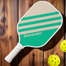 Vintage Sport Mint Strepen met Naam