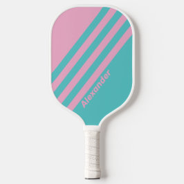 Vintage Sport South Beach Strepen met Naam Pickleball Paddle