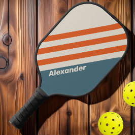 Vintage Sport Surfside Strepen met Naam Pickleball Paddle