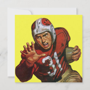Vintage sport voetballer running back nr. 31