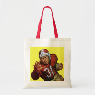 Vintage sport voetbalspeler running back nr. 31 tote bag