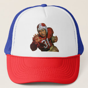 Vintage sport voetbalspeler running back nr. 31 trucker pet