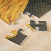 Vintage sport, vrouwelijk basketbalteam in spel legpuzzel (Zijkant)