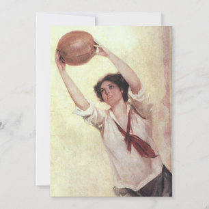 Vintage sport, vrouwelijke basketbalspeler met bal