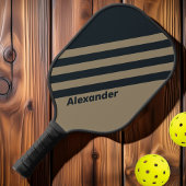 Vintage Sport woestijnstrepen met naam Pickleball Paddle