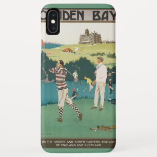 Vintage Sports Golf in Schotland, golfers golfen iPhone XS Max Hoesje