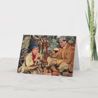Vintage Sportsmen Father's Day Card Kaart