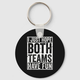 Vintage sportteam bemanning spel hoop dat beide te sleutelhanger