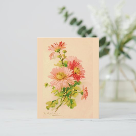 Vintage Spring Bouquet Briefkaart (Staand voorkant)