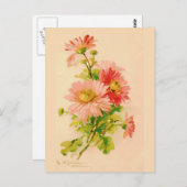 Vintage Spring Bouquet Briefkaart (Voorkant / Achterkant)
