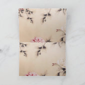 Vintage Spring Double Happines/Chinees Huwelijk Bedankkaart (Binnen)