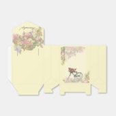 Vintage Spring Flowers Bike Bedankdoosjes (Uitgevouwen)