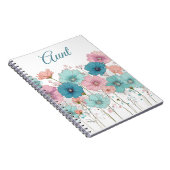 Vintage Spring Flowers for Aunt Notitieboek (Rechterzijde)