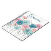 Vintage Spring Flowers for Grandma Notitieboek (Linkerzijde)