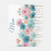 Vintage Spring Flowers for Mom Fleece Deken (Voorkant)