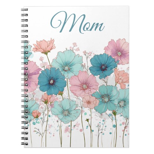 Vintage Spring Flowers for Mom Notitieboek (Voorkant)